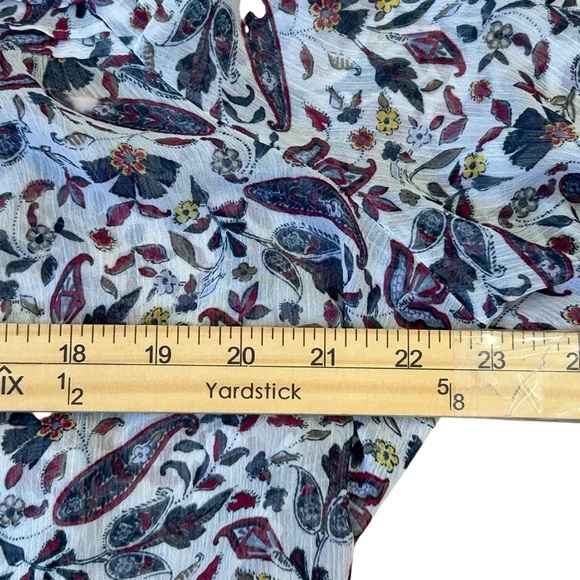 LC Lauren Conrad Breezy Multicolor Floral Blouse XXL - Picture 5 of 6